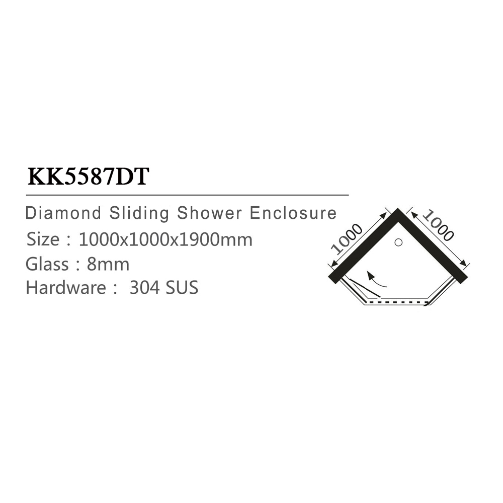 black glass shower screen