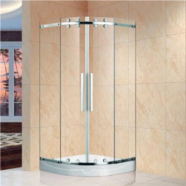 Frameless Arc Shape Tempered Glass Shower Door