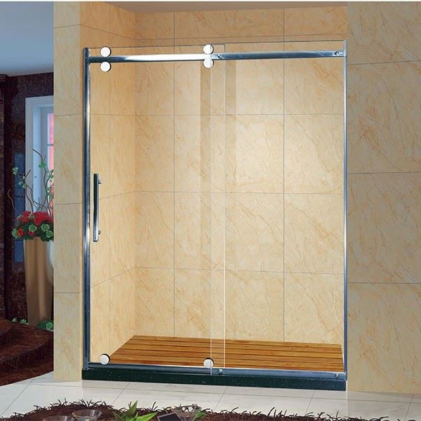 Semi frameless shower door
