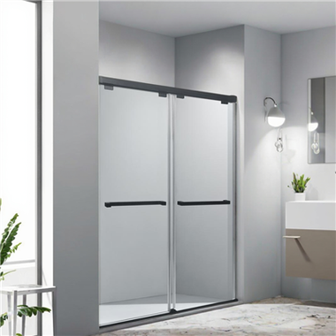 Black Soft Close Sliding Shower Door
