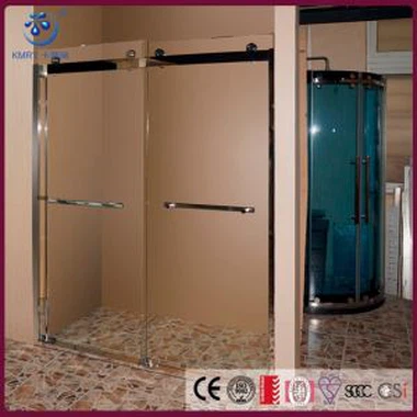 Frameless Bypass Sliding Glass Shower Door,56-60 in. Width, Chrome Finish (KD5205)