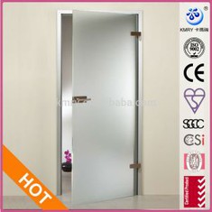 Interior Swing Glass Door,Custom Size, Stainless Steel Hardware with Lock (KK9011)