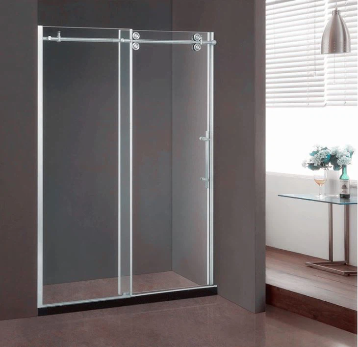 2 Panels Sliding Frameless Shower Enclosure