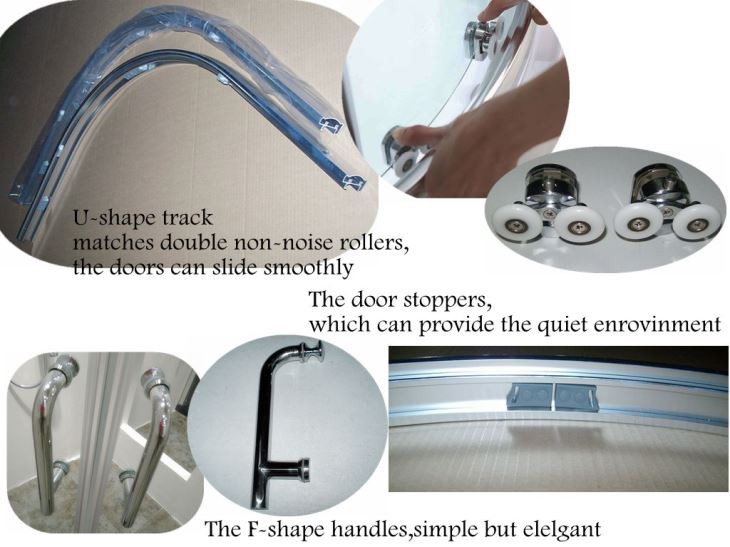 Sector Aluminum Framed Sliding Shower Screen