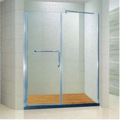 Frameless Double Hinged Shower Doors