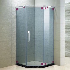 Colorful Hinge Diamond Shower Screen