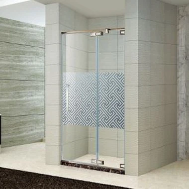 Straight 2 Panels Pivot Hinge Shower Door